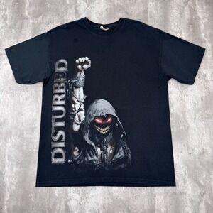 Disturbed You Did Decide T-Shirt Mens Large Double Sided Metal Rock Band Y2K